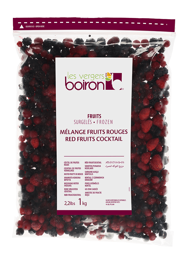 Les vergers Boiron - Melanges Fruits Rouges