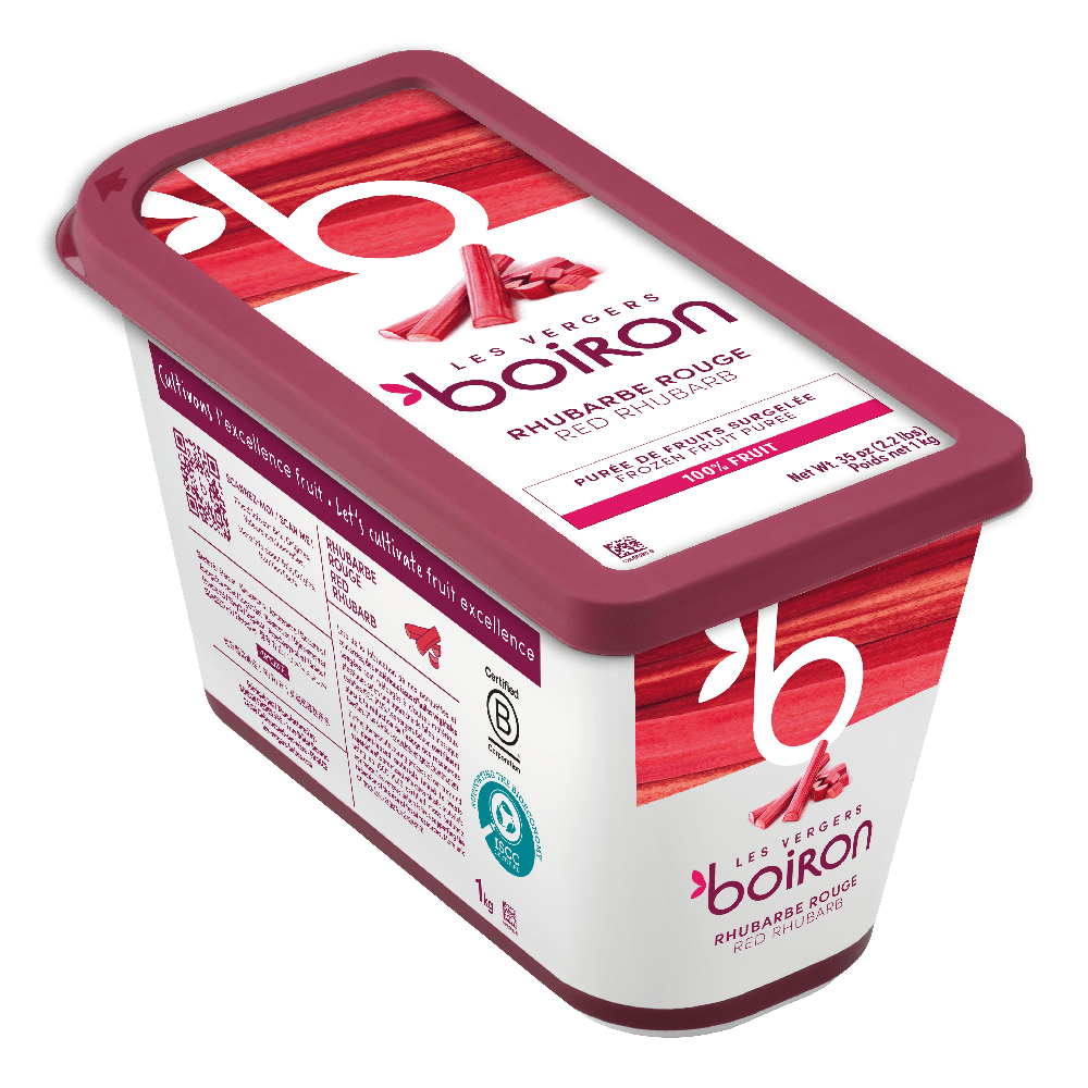 ARR0C6 Barquette Rhubarbe Rouge 100 9480