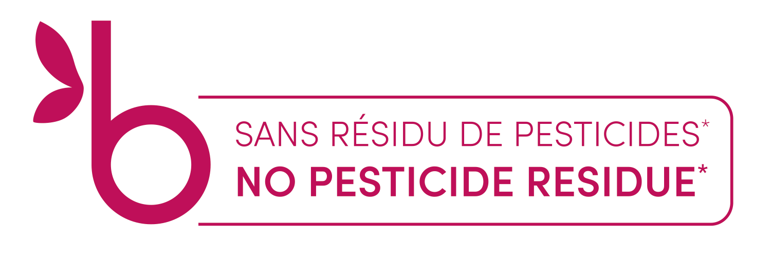 logo sans résidu de pesticides