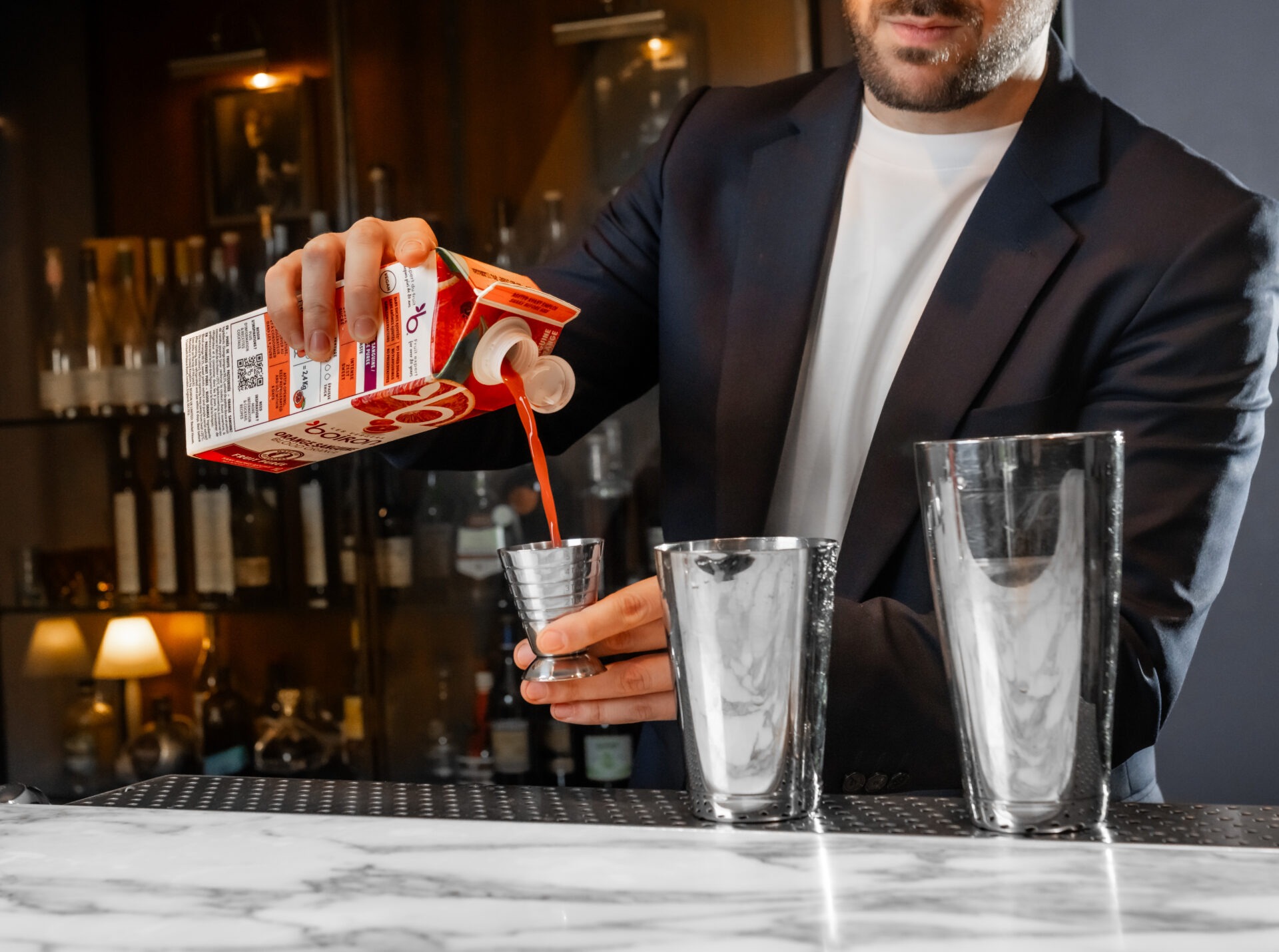 Cocktail produit ambiant les vergers Boiron