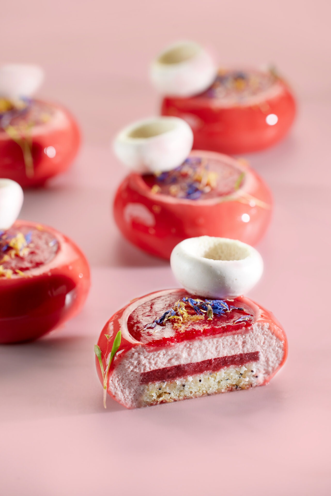 Petits Gateaux Fraise Poivre Citron