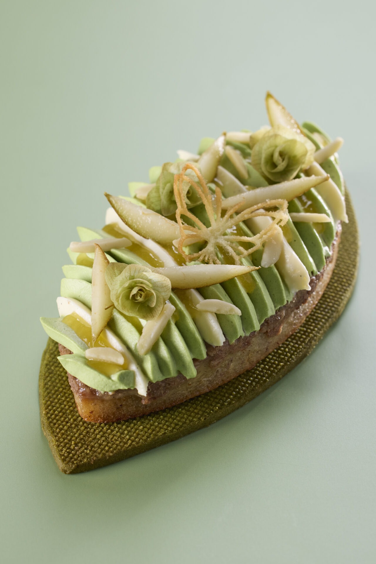 Tarte Poire Matcha Agrumes Serge Chapuis 7539