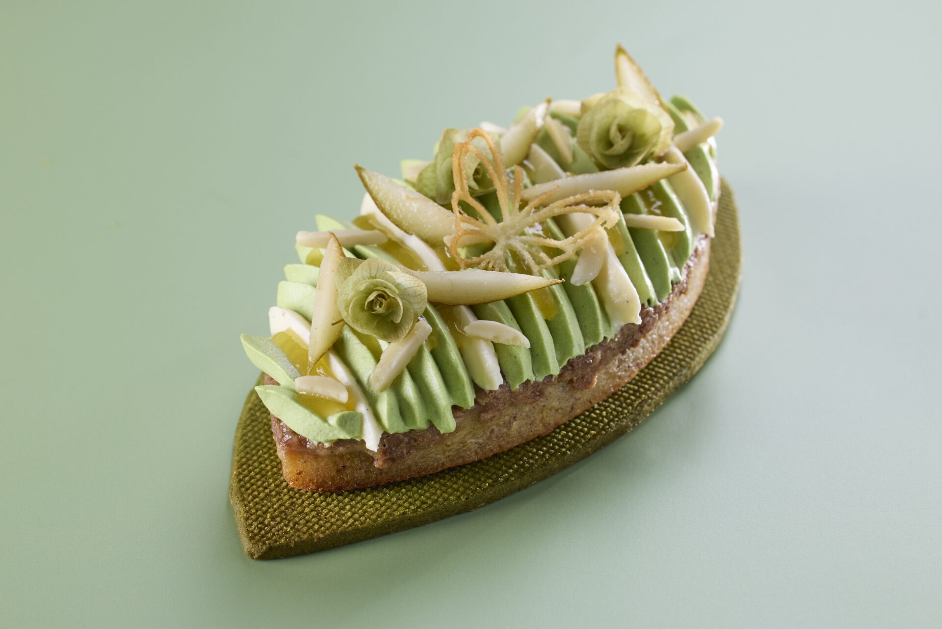 Tarte Poire Matcha Agrumes Serge Chapuis 7540