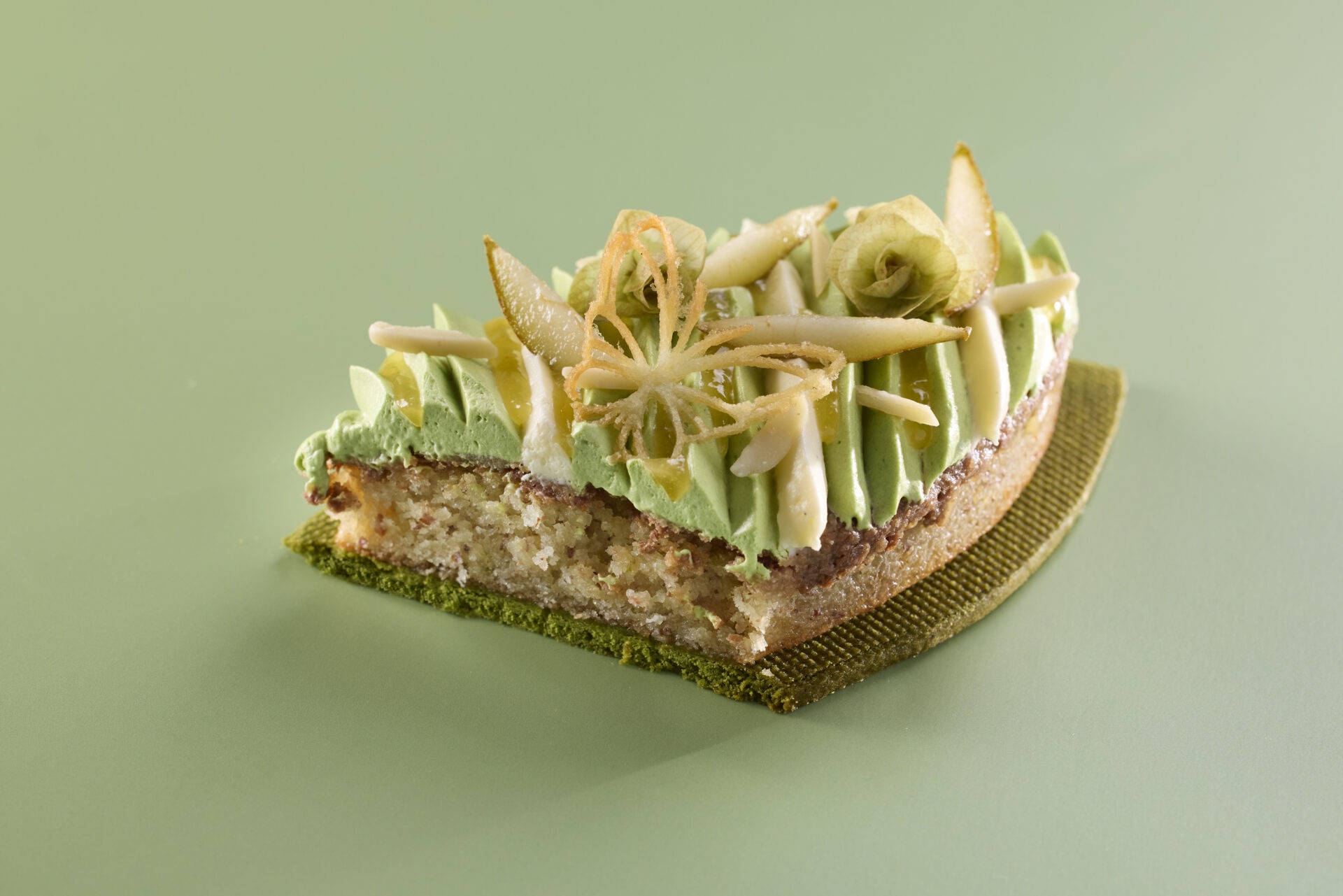 Tarte Poire Matcha Agrumes Serge Chapuis 7541