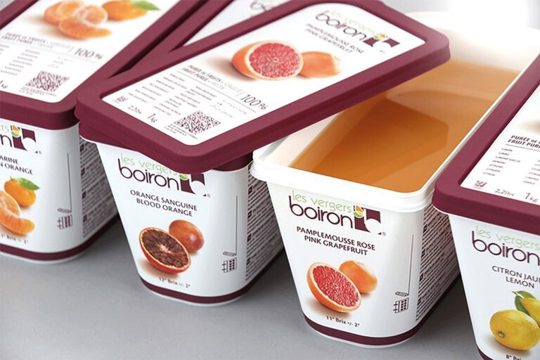 Barquettes de purées de fruits surgelées Les vergers Boiron - Les vergers Boiron