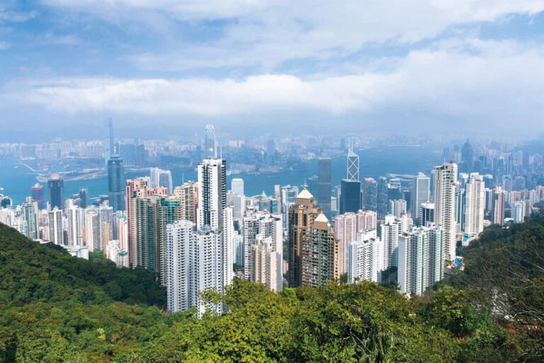 Vue panoramique de Hong Kong - Les vergers Boiron