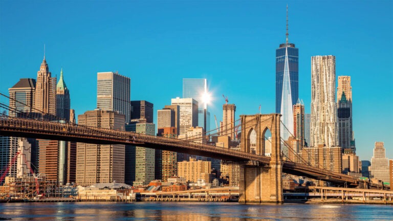 Skyline de New York et pont de Brooklyn - Les vergers Boiron