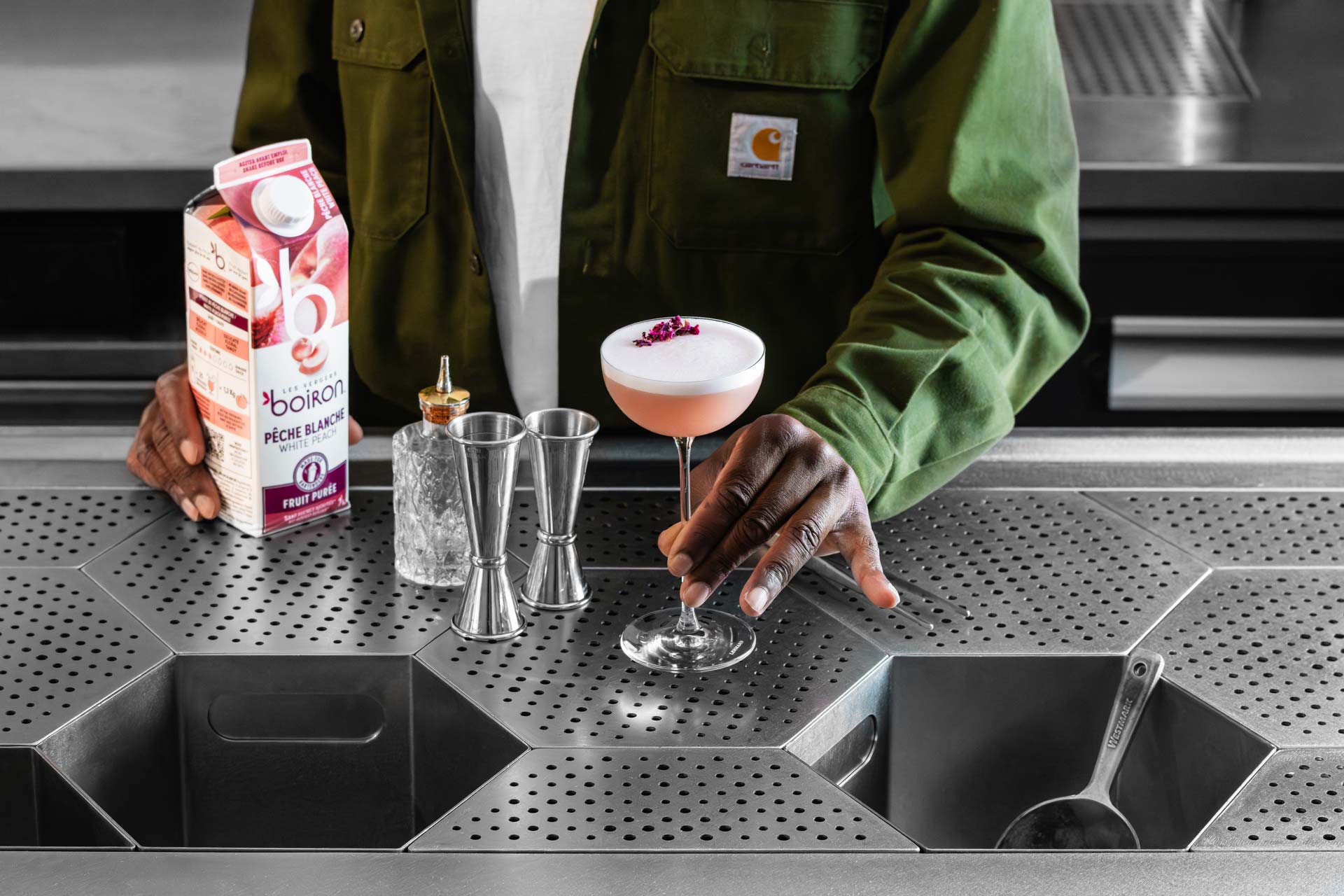 Peach Pisco Sour Canabae 13141