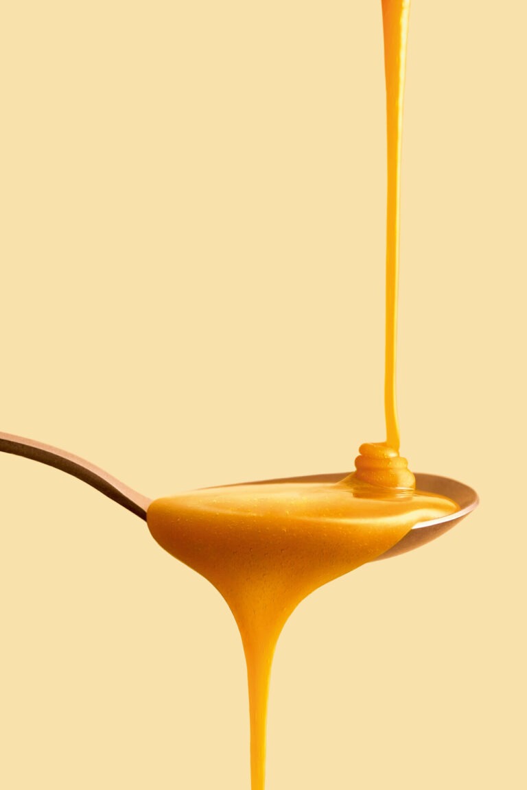 Concentré de mandarine coulant d'une cuillère - Les vergers Boiron